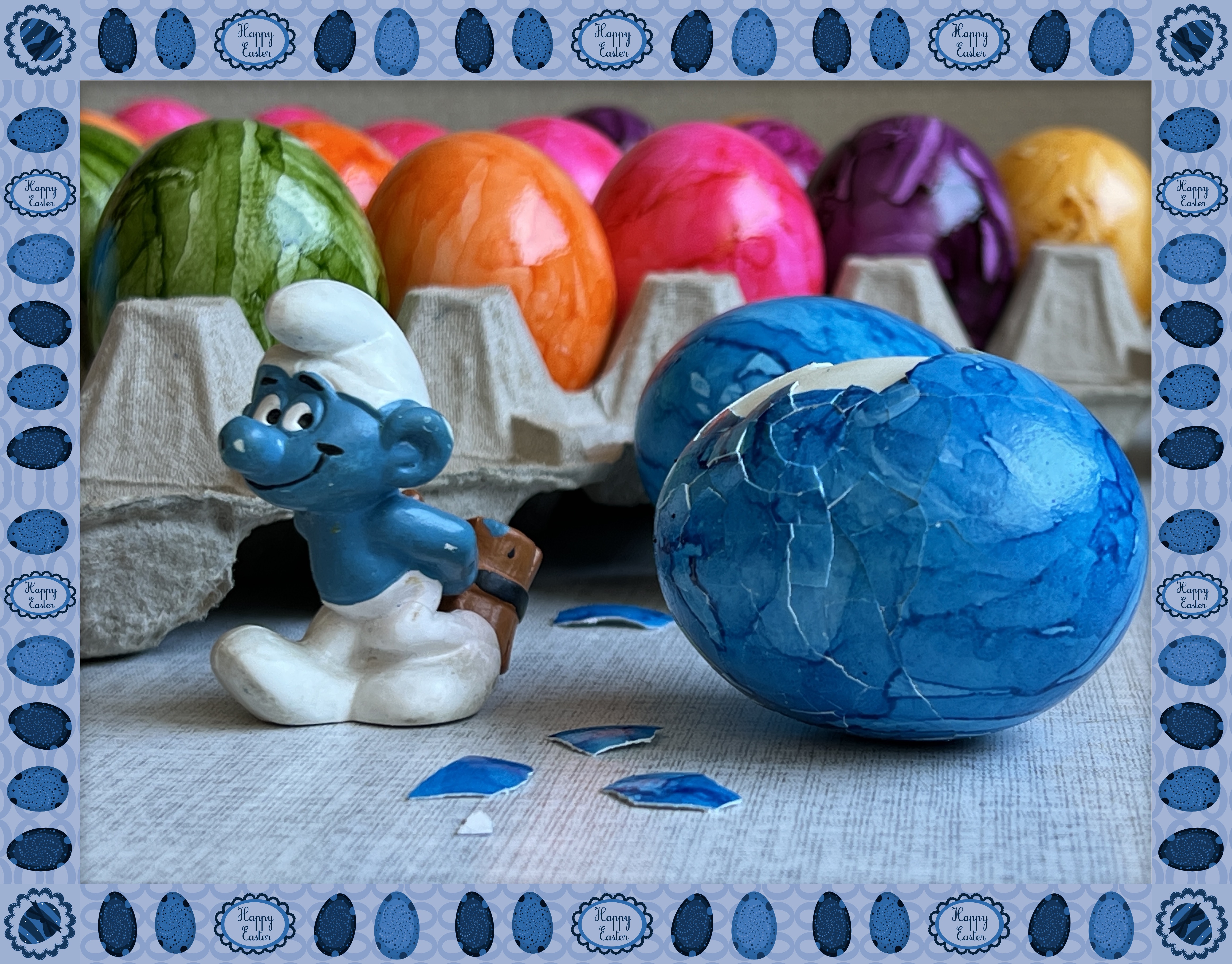 five little easter eggs